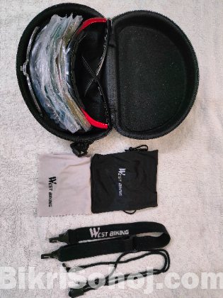 West Biking Polarized Cycling Sunglass with 5 Different Lens